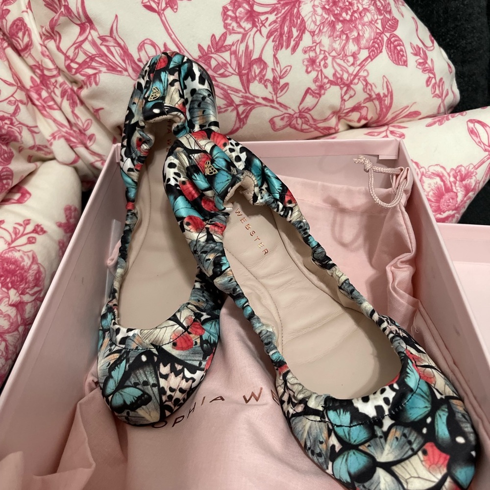 Sophia Webster Nina Ballerina Butterfly Flats